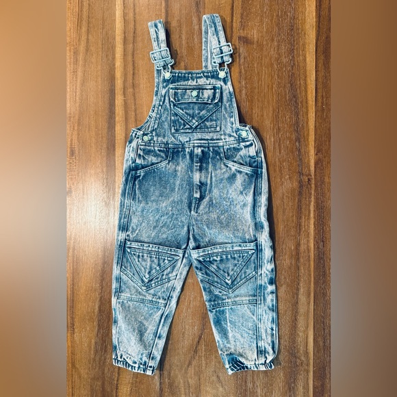 Hush Puppies Other - Vintage Hush Puppies 80s 90s acid wash denim jogger overalls size 3t